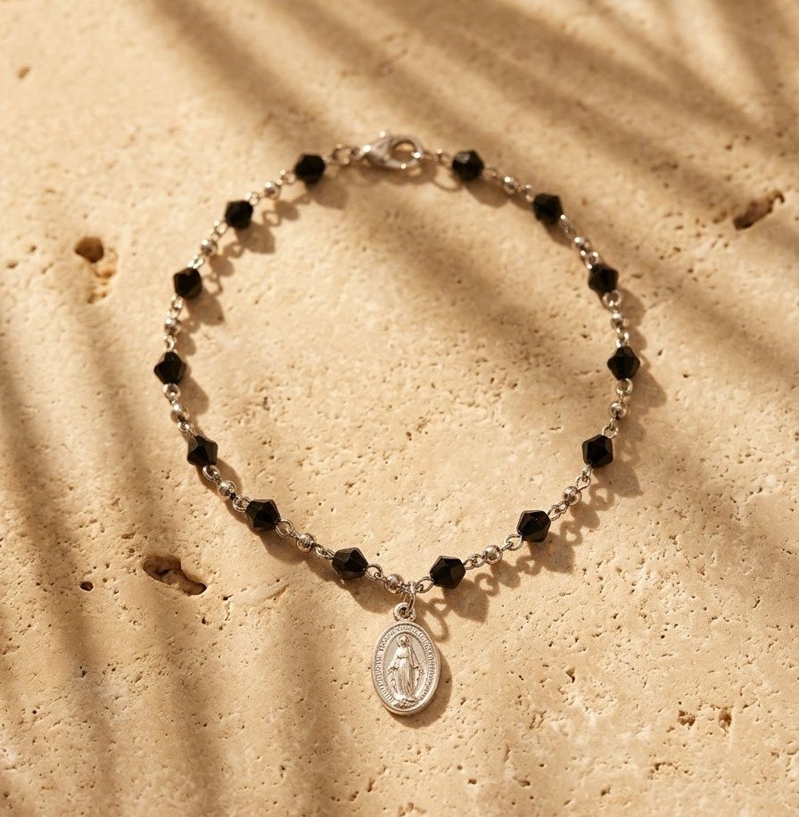 The Sanctuary Onyx Rosary Bracelet